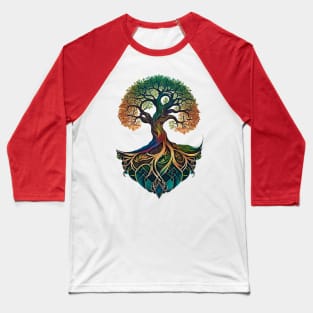 Rainbow Tree of Life Baseball T-Shirt